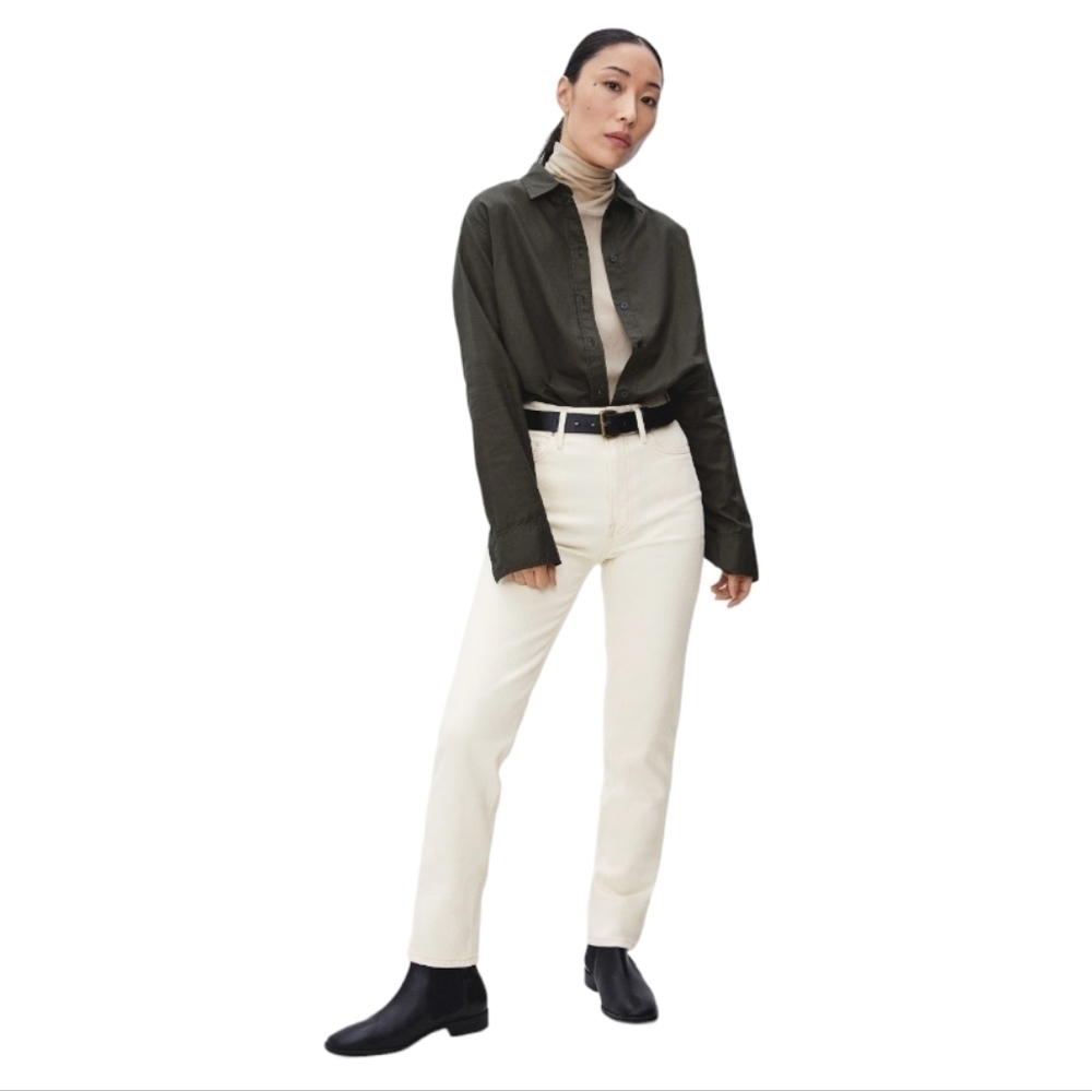 Everlane High Rise Cheeky Straight Denim Jeans Size‎ 30 Regular